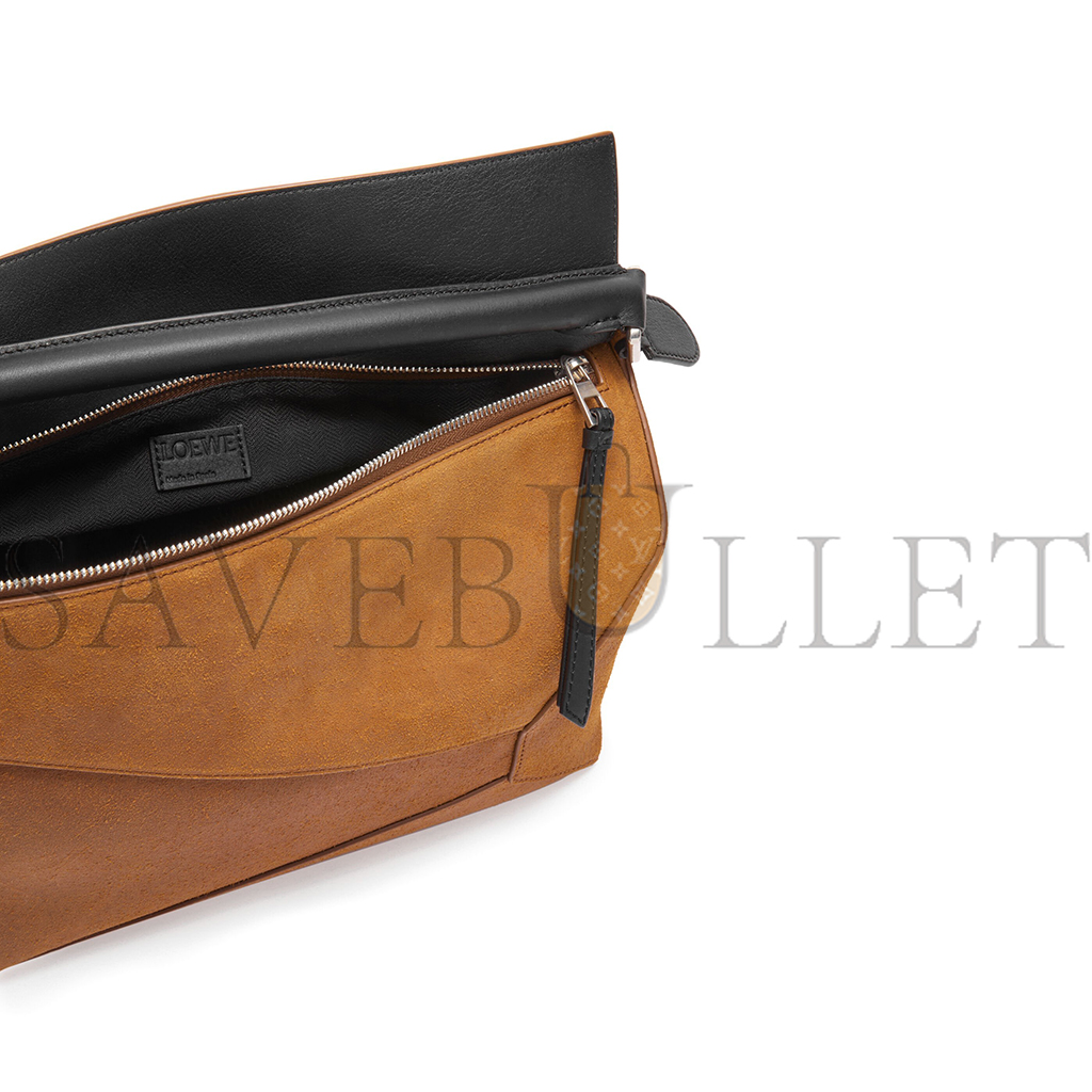 LOEWE LARGE PUZZLE BAG IN PRESSED SUEDE B510P00X03 (33*21.5*14.7cm) LOEWE LARGE PUZZLE BAG IN PRESSED SUEDE B510P00X03 (33*21.5*14.7cm)